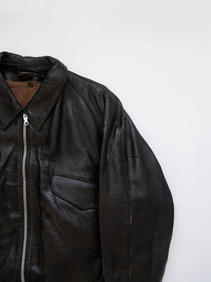 60s Italian Goatskin Tank Jacket - M