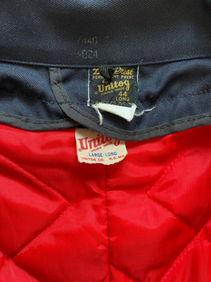 Veste de travail bleu marine Unitog années 60 - L