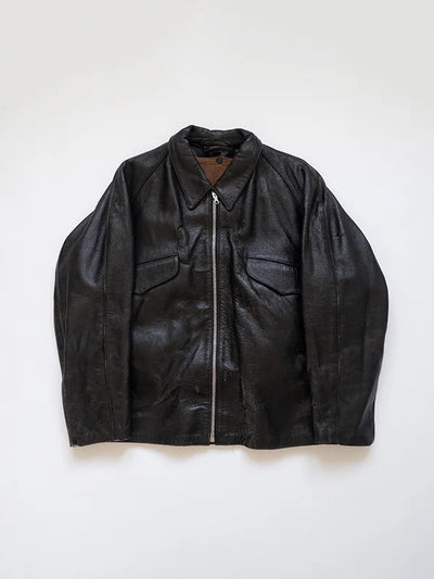 60s Italian Goatskin Tank Jacket - M
