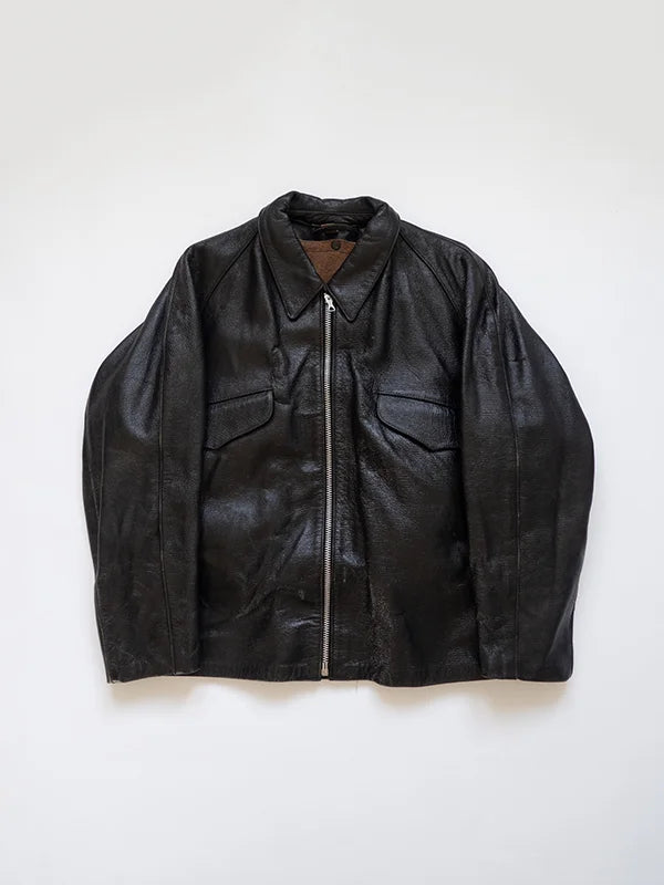 60s Italian Goatskin Tank Jacket - M