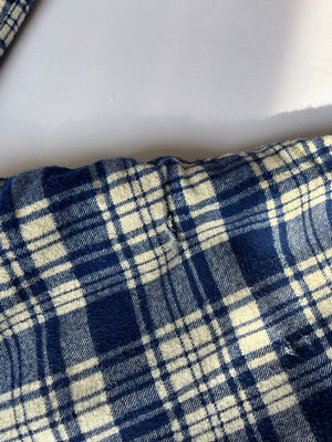 Flannel shirt jacket blue - L