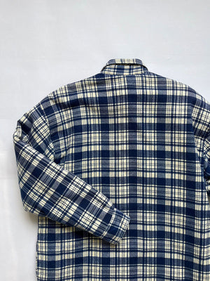 Flannel shirt jacket blue - L