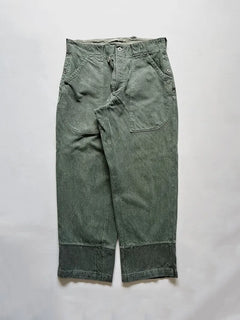 60s 70s Vintage Original Swiss government denim pants used by army and prison staff between 1950 and 1990. Rare vintage surplus. Size W32 L30.