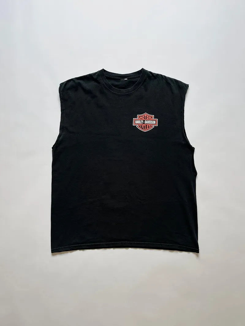 00s Harley Davidson Black Tank Top - L/XL