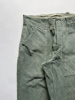 60 - 70s Swiss Army Denim Work Pants - W32 L30