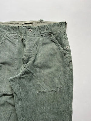 60 - 70s Swiss Army Denim Work Pants - W32 L30