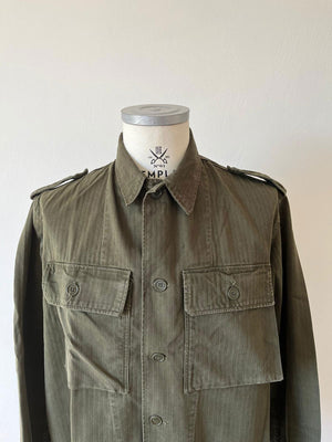 70s HBT Dutch Army Uniform shirt - L