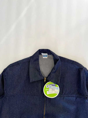 Work jacket vintage produced in France in the 90s. Deadstock condition with all original labels. Quality denim fabric and perfectly maintained over time. 