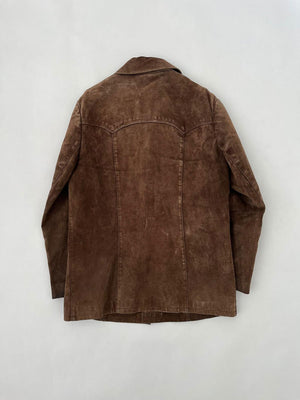 80s German suede jacket - L