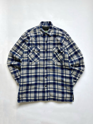 Flannel shirt jacket vintage. Size Large. Quality cotton and perfectly maintained over time. The shirt represents the perfect 90s style. In 100% cotton.