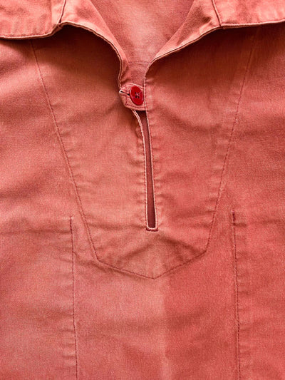 Blouse de pêcheur français saumon des années 80 XL