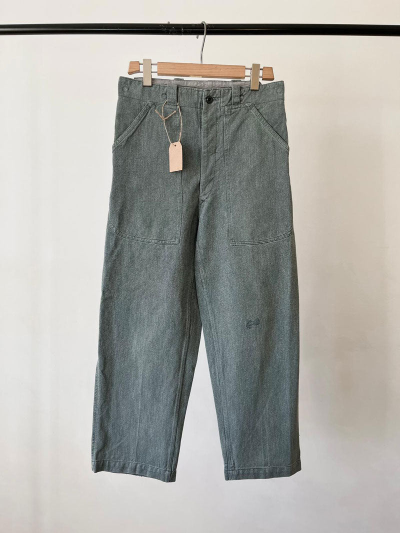 60s 70s Swiss Army Denim Work Pants - W33 L30