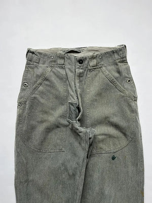 60 - 70s Swiss Army Denim Work Pants - W31 L32