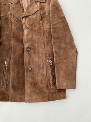 80s German suede jacket - L