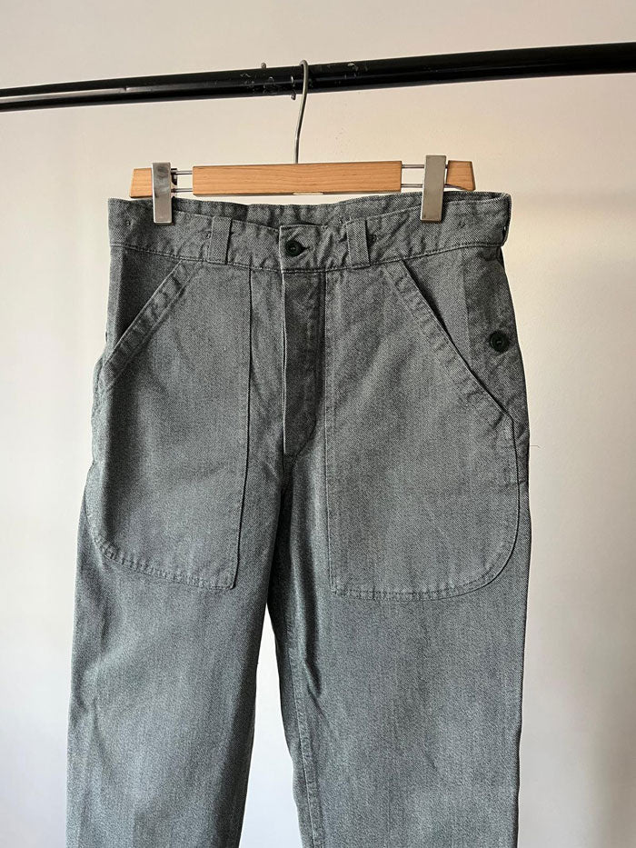 60s 70s Swiss Army Denim Work Pants - W33 L34