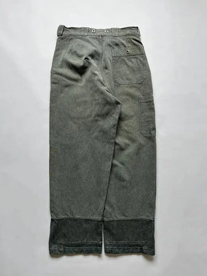 60 - 70s Swiss Army Denim Work Pants - W31 L32