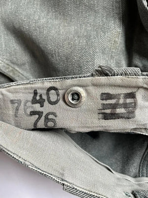 60 - 70s Swiss Army Denim Work Pants - W31 L32
