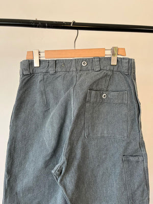 60s 70s Swiss Army Denim Work Pants - W32 L32