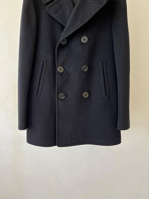70s US Navy Army Peacoat - M