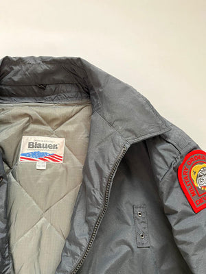 90s Bomber Blauer Made USA - XL