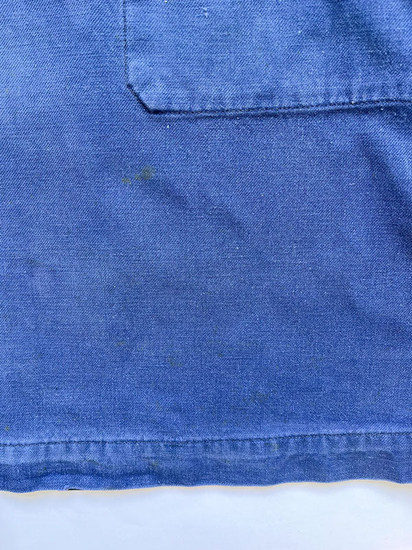 French fisherman smock 80s blue M