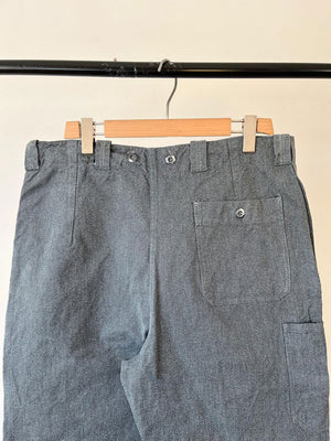 60s 70s Swiss Army Denim Work Pants - W40 L34