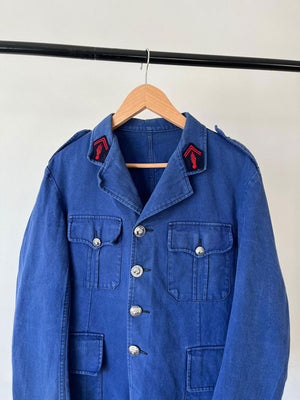 60s French Fireman Workwear Jacket - M