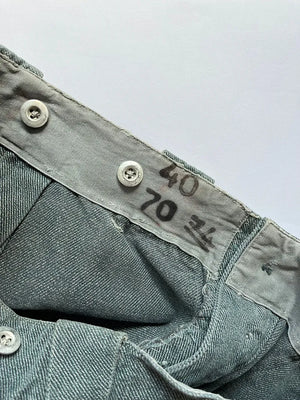 60 - 70s Swiss Army Denim Work Pants - W30 L30