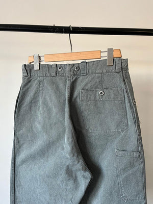 60s 70s Swiss Army Denim Work Pants - W33 L34