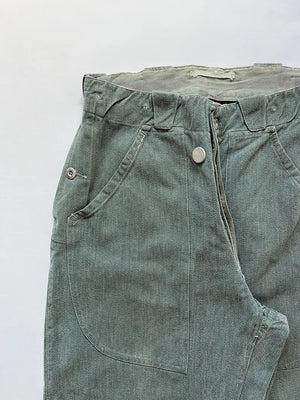 60 - 70s Swiss Army Denim Work Pants - W30 L30