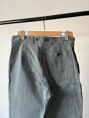 Pantalon de travail en jean de l'armée suisse des années 60-70 - W33 L34