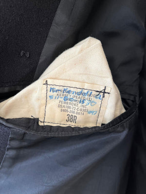 70s US Navy Army Peacoat - M