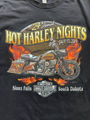 00s Harley Davidson Black Tee - L
