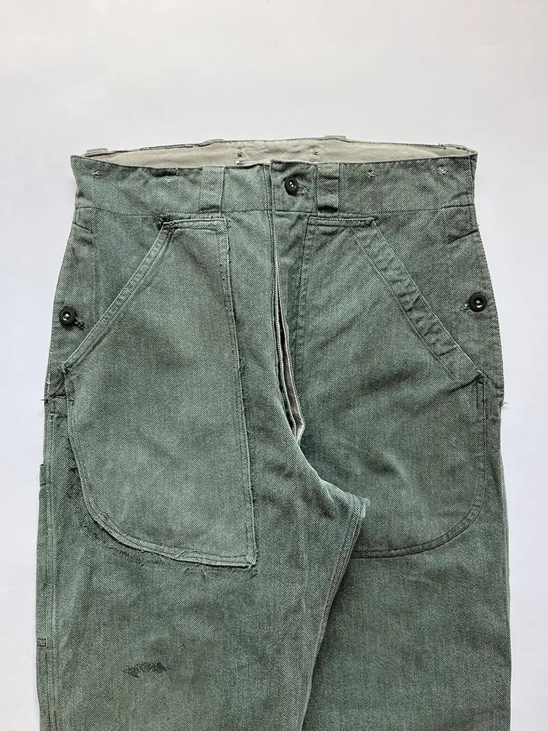 60 - 70s Swiss Army Denim Work Pants - W31 L34