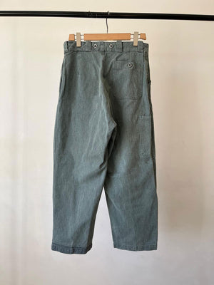 60s 70s Swiss Army Denim Work Pants - W33 L30