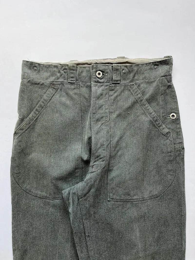 60 - 70s Swiss Army Denim Work Pants - W32 L32
