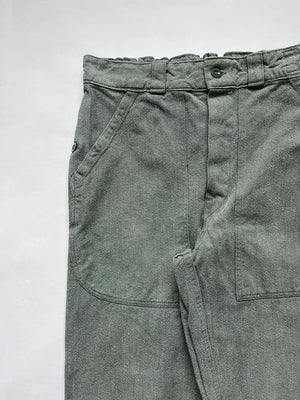 Pantalon de travail en jean de l'armée suisse années 60-70 - W31 L32