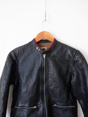 1960s Italian Leather Motorcycle Jacket - XS