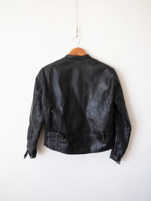 1960s Italian Leather Motorcycle Jacket - XS
