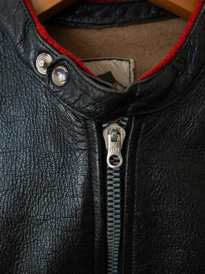 1960s Italian Leather Motorcycle Jacket - XS