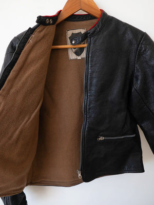 1960s Italian Leather Motorcycle Jacket - XS