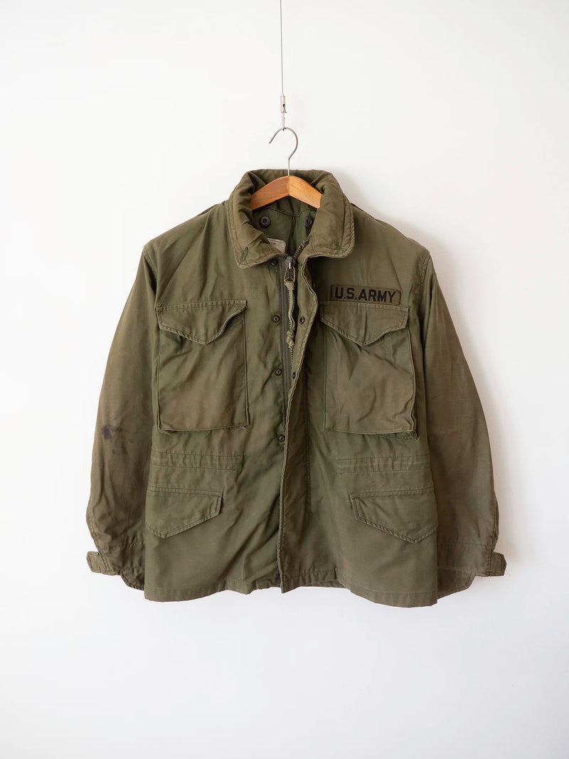 Giacca M65 anni '80 con toppa U.S. ARMY, vista posteriore