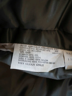 80s MA1 Bomber Jacket Corinth MFG - M/L