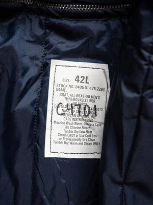 US Air Force Blue Trench Coat - L