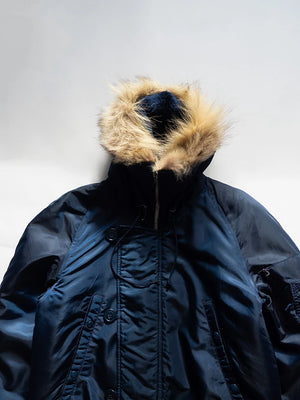 Parka civil N3B bleu années 70 - M