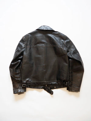 60s German Leather Jacket - L