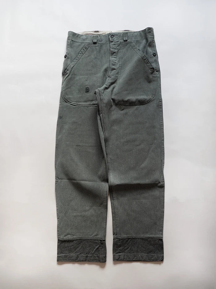 Pantalon de travail en denim de l'armée suisse des années 60 et 70 - W36 L34