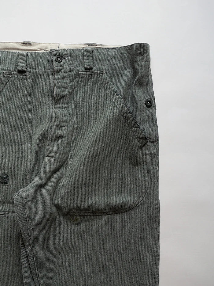 Pantalon de travail en denim de l'armée suisse des années 60 et 70 - W36 L34