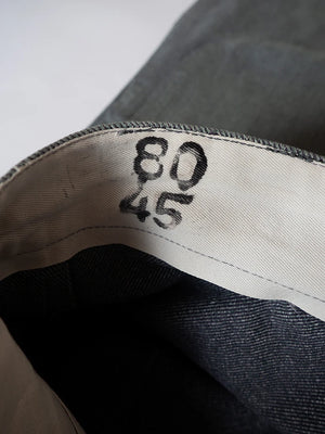 60s 70s Swiss Army Denim Work Pants - W36 L34