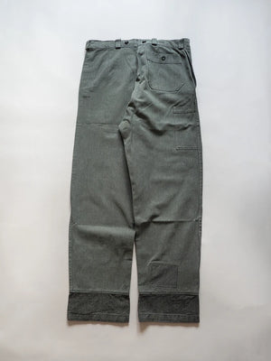 60s 70s Swiss Army Denim Work Pants - W36 L34